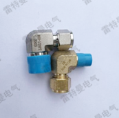 雙卡套彎通終端接頭